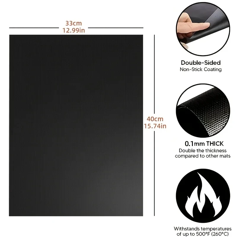 Multifunctional Grill Mat Microwave Oven Mat Grill Pan Liner Reusable Baking Accessories