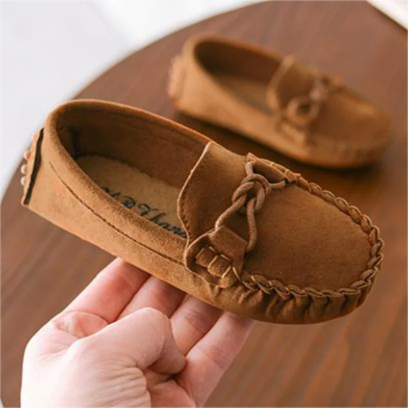 Spring Autumn Children Shoes Boys Loafers Girls Moccasins Slip-on Shoes Flat Sneakers Kids Flat Casual Size 21-35
