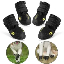 

Waterproof Stay Warm Dog Shoes Non-Slip Snow Boots for Different Sizes 4pcs