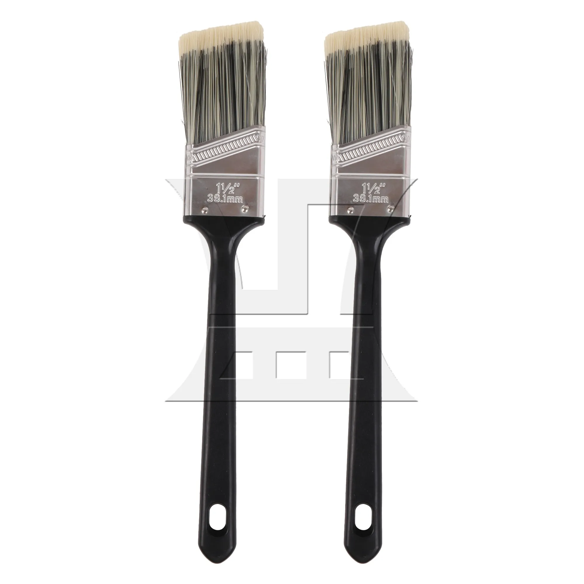 2 Pieces Professional Paint Brushes for DIY Decorative Plastic Handle 1.5 Inch
