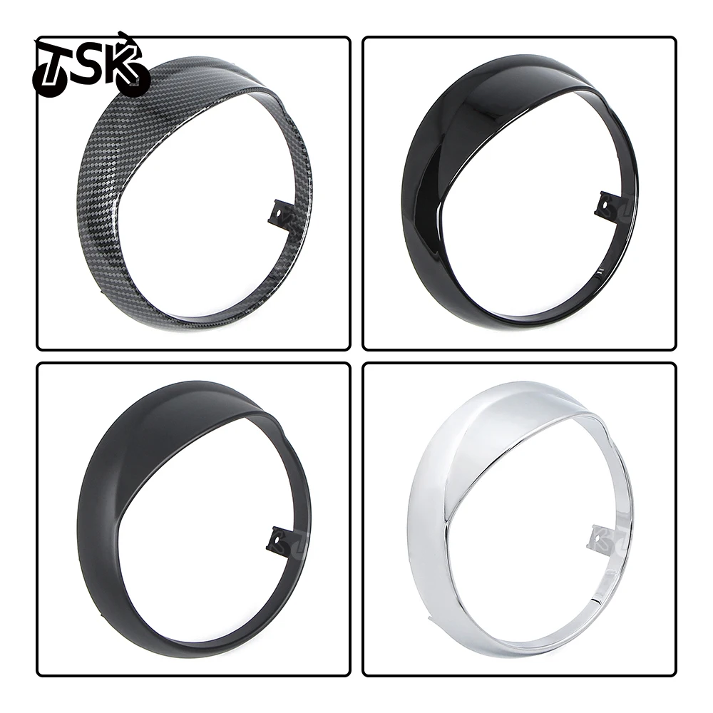 

Headlight Trim Ring Headlamp Fairing For Vespa Primavera 125 150 Mask Cover Guard Square Protector Decorative Moto Accessories