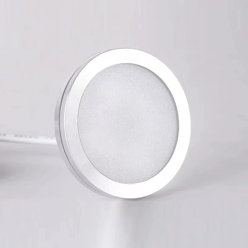 LED Under Cabinet Puck Light Display Case Shelf Counter Lighting Caravan Camper Motorhome Interior Spot Lamp with 5V USB Switch