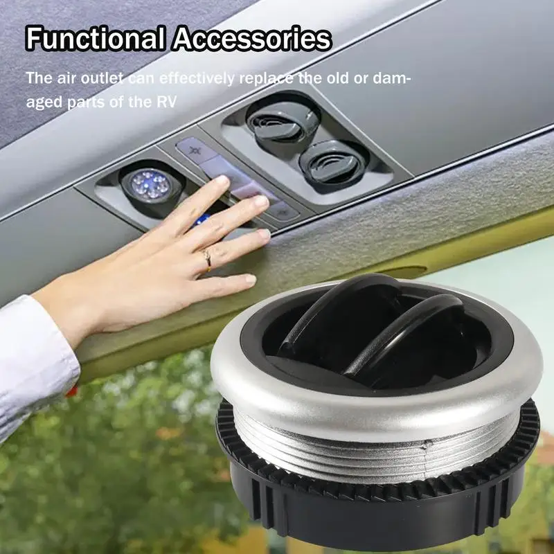 Car Vent Dashboard Air Conditioning Vent Deflector Rotation Air