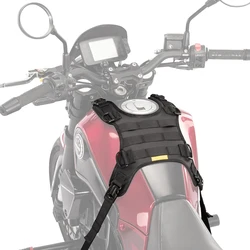 WILD HEART Multifunctional Waterproof Motorcycle Tank Bag with Quick Release in Clear Black (Tank vest)