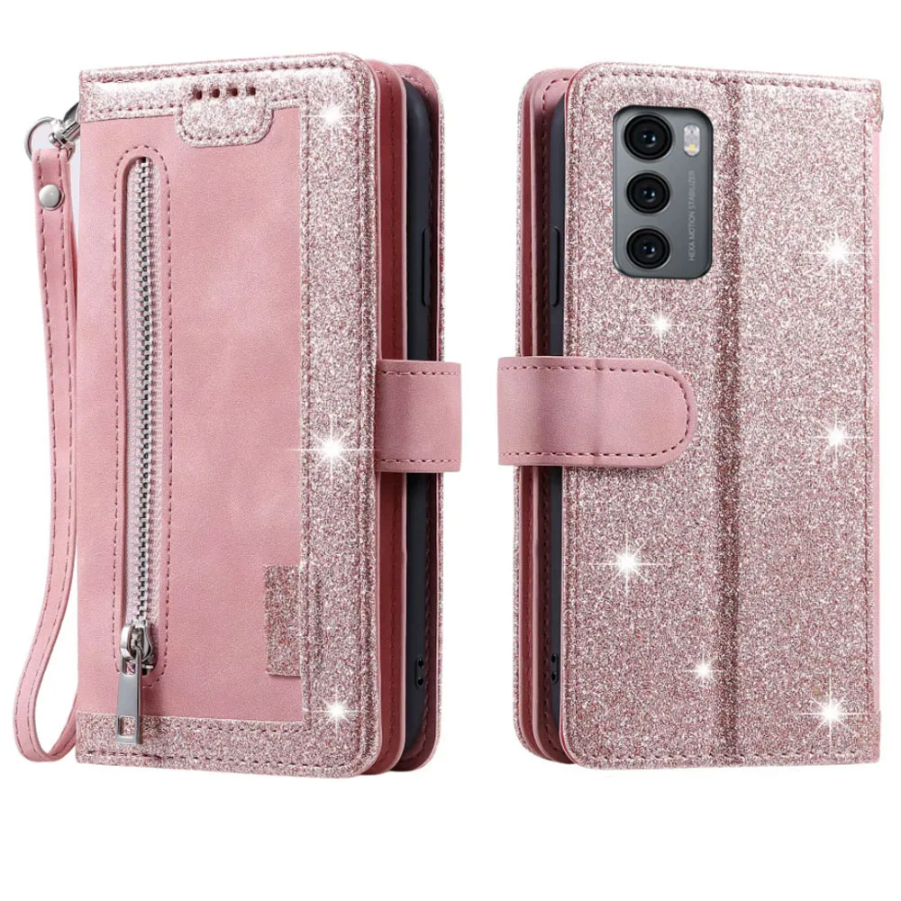 Premium 9-Card Zipper Wallet Case with Wrist Strap - Carnival Edition