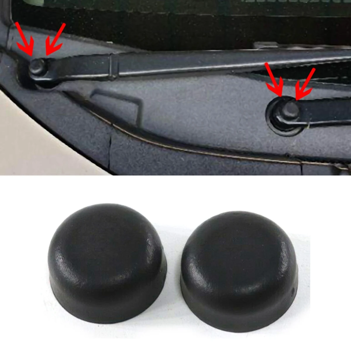 Wiper Front Wiper Arm Nut Cover Cap Bolt for Honda Accord 2003-2019 Jazz Ridgeline Civic Odyssey Pilot CRV 91611-SDA-A00