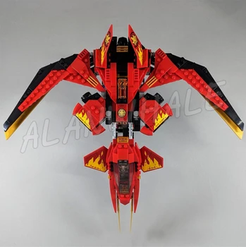 537pcs Legacy Kai Fighter Red Jet Nindroid Warrior Shooter 11553 Building Blocks Sets GIfts Compatible