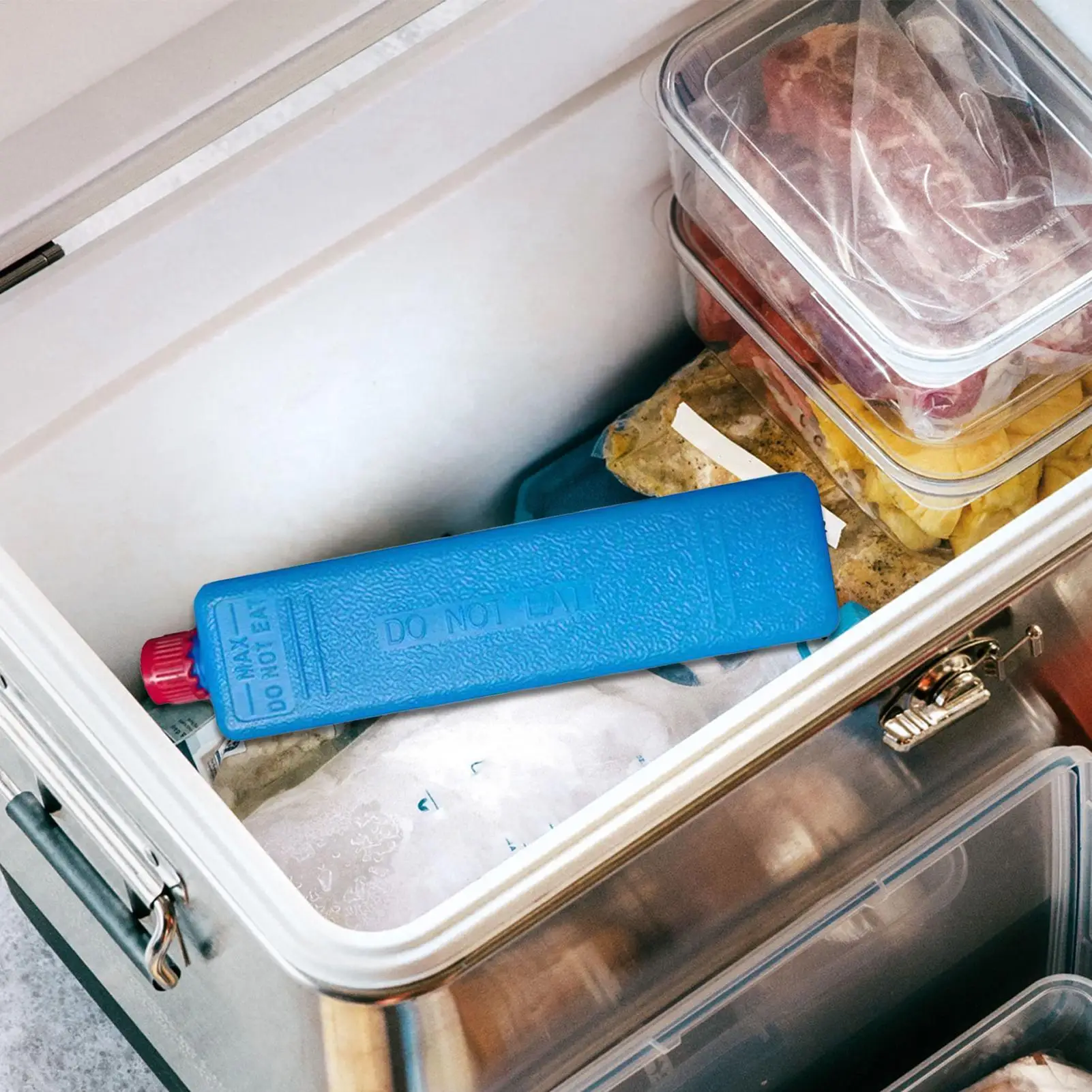 Ice Packs for Lunch Boxes Ice Crystal Boxes Cooling Ice Packs Refreezable Blocks for Shipping Preservation Picnics Camping