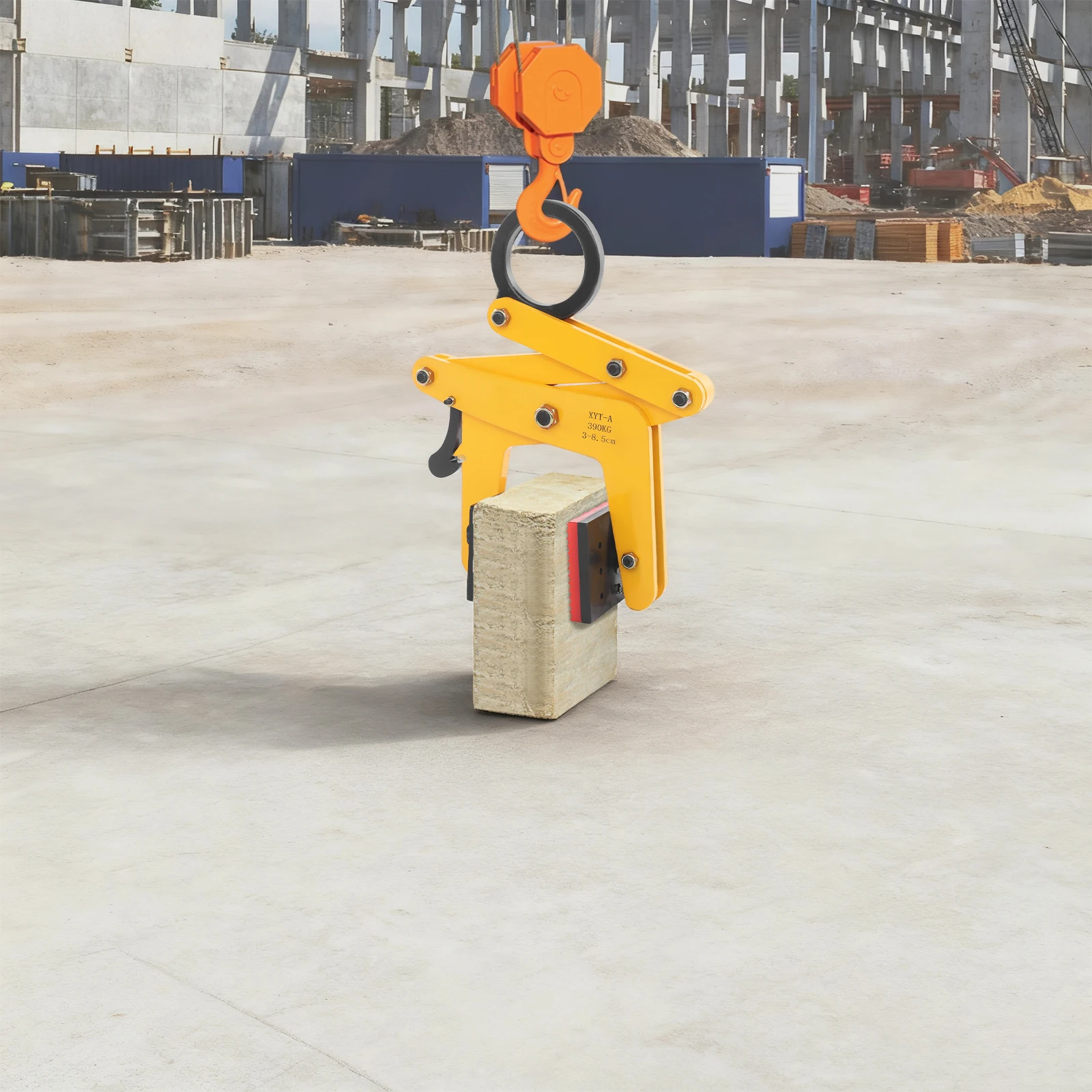 390 kg robuste Plattenhebelklemme, verstellbare vertikale Steinklemmen, Granitstein, Marmor, Heberingklemmen für mobile Kräne – Detail 6