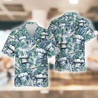 Fashion Profession Chef Graphic Shirts For Men Clothes Casual Cook Work Uniform Funny Design Short Sleeve Cute Chef Hat Tops 1