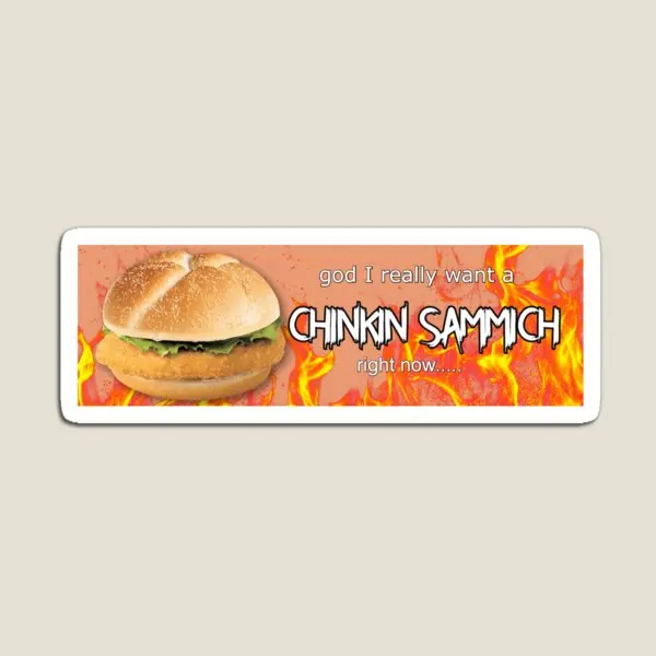 

Chikin Sammich Magnet Refrigerator Holder Children Cute Colorful Kids Funny Stickers Toy for Fridge Organizer Home Baby