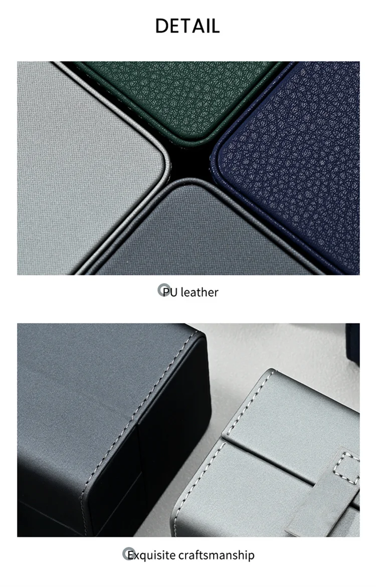 Luxury Leather Watch Display Case With Double Opening Design_voghion.com
