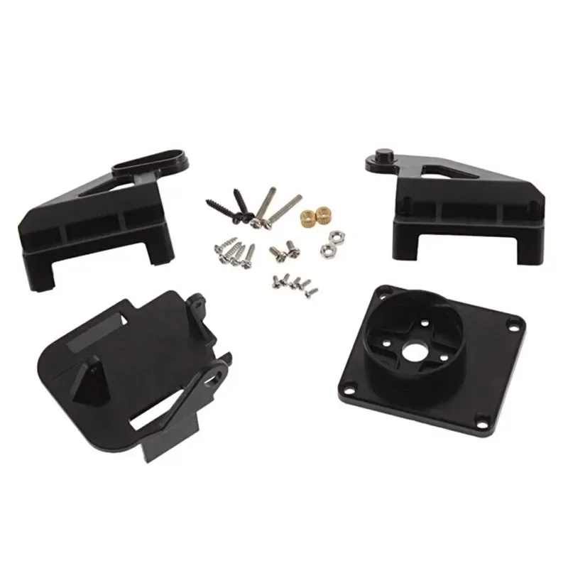 FPV 나일론 이중 축 서보 PTZ 짐벌 팬/틸트, RC 비행기 FPV 드론 카메라용 2PCS SG90 9g MG90S 마이크로 서보 포함