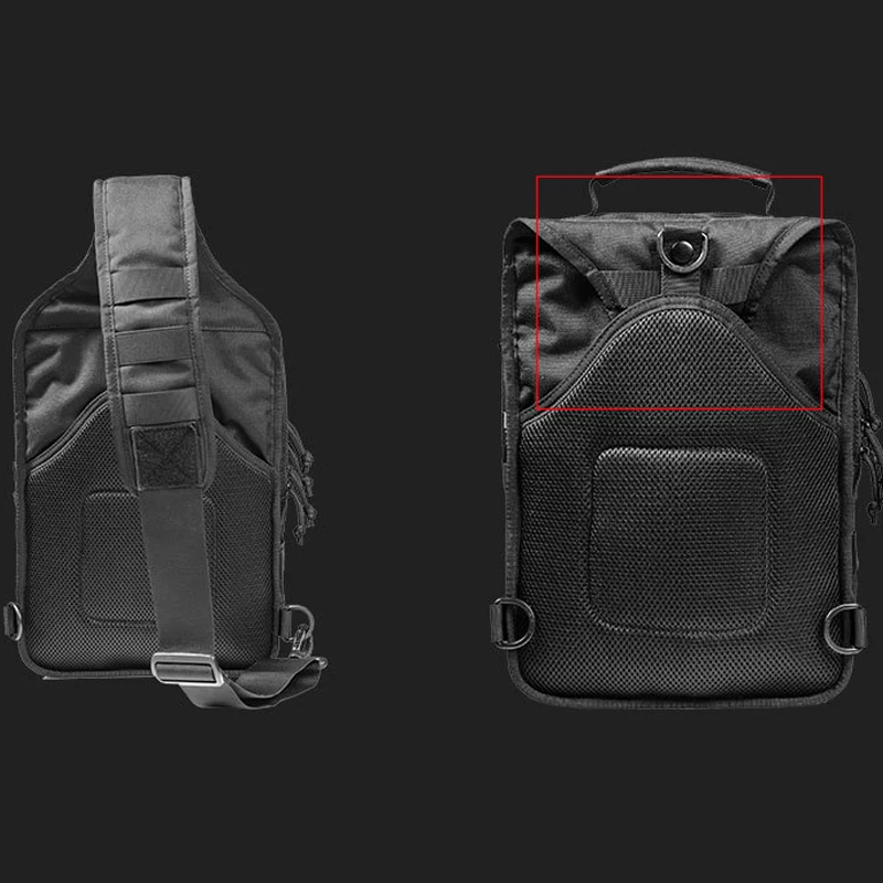 YAKEDA 1000D Nylon Tactical Sling Bag Outdoor Sport Hunting Hiking Army Shoulder Backpack 900D Waterproof Wear-resistant KF-088 outdoor waist bag