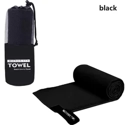 Ultra - Absorbent Quick - Dry Microfiber Sports Towel - 40X80CM (Black)