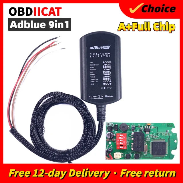 Truck Adblue Obd2 Emulator 8-in-1 with Programming Adapter - Auto Digital  Diagnostics Technology Co., Ltd