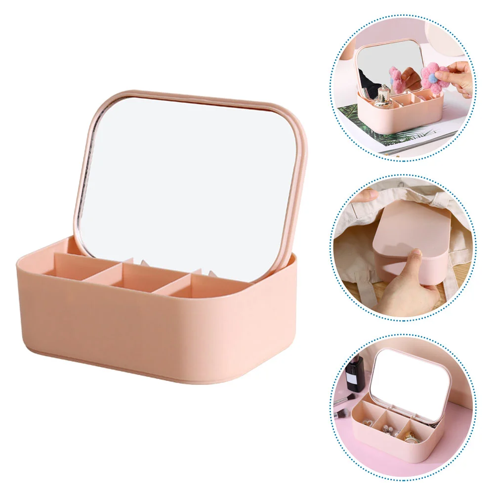 

Portable Jewelry Holder Jewelry Organizer Case Jewelry Box with Mirror for Outdoor
