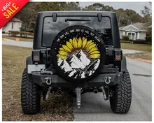 

Sunflower, Mountain, Tire Spare Gift for her, Great Gift, Custom Tire Cover, Car Accessories, Spare Tire Cover,
