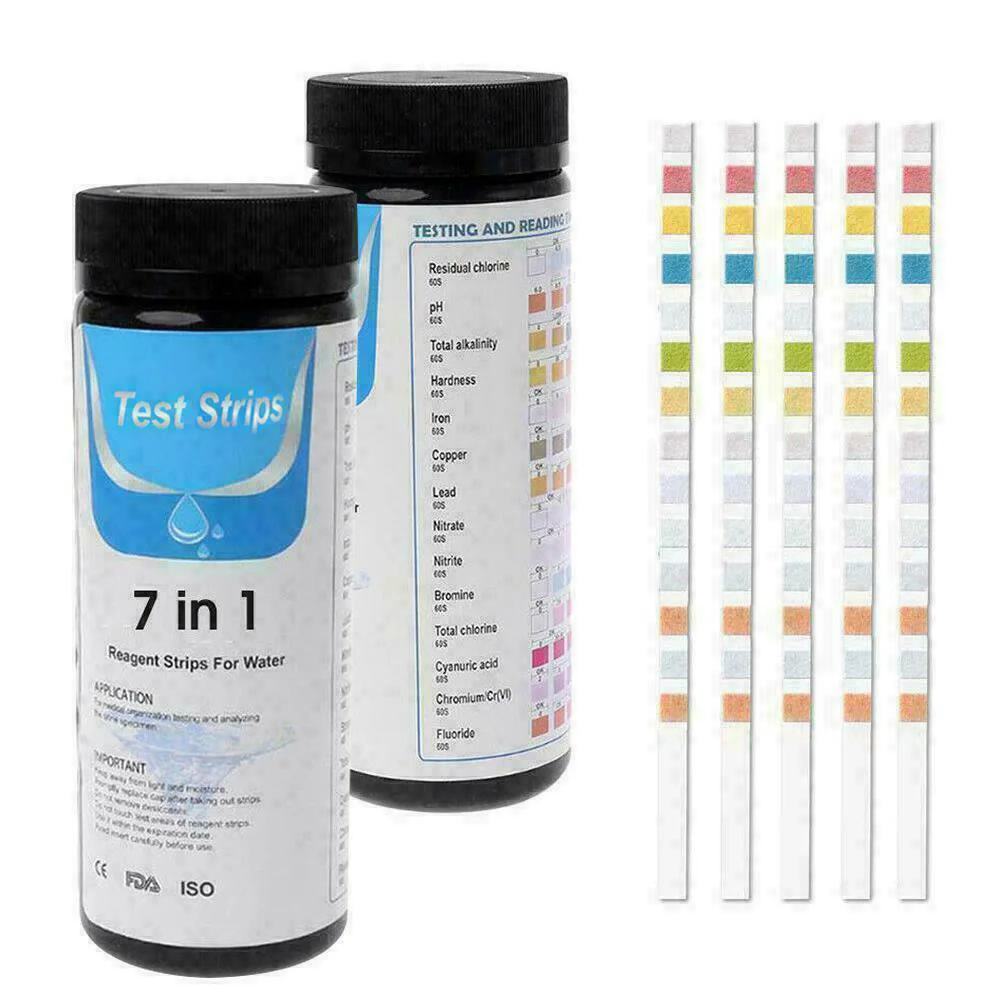 

Cleaning Chemicals & Water Testing Products 50pcs 7 In1 Aquarium Fish Tank Water Tropical Test Strips Kit Nitrite Strip