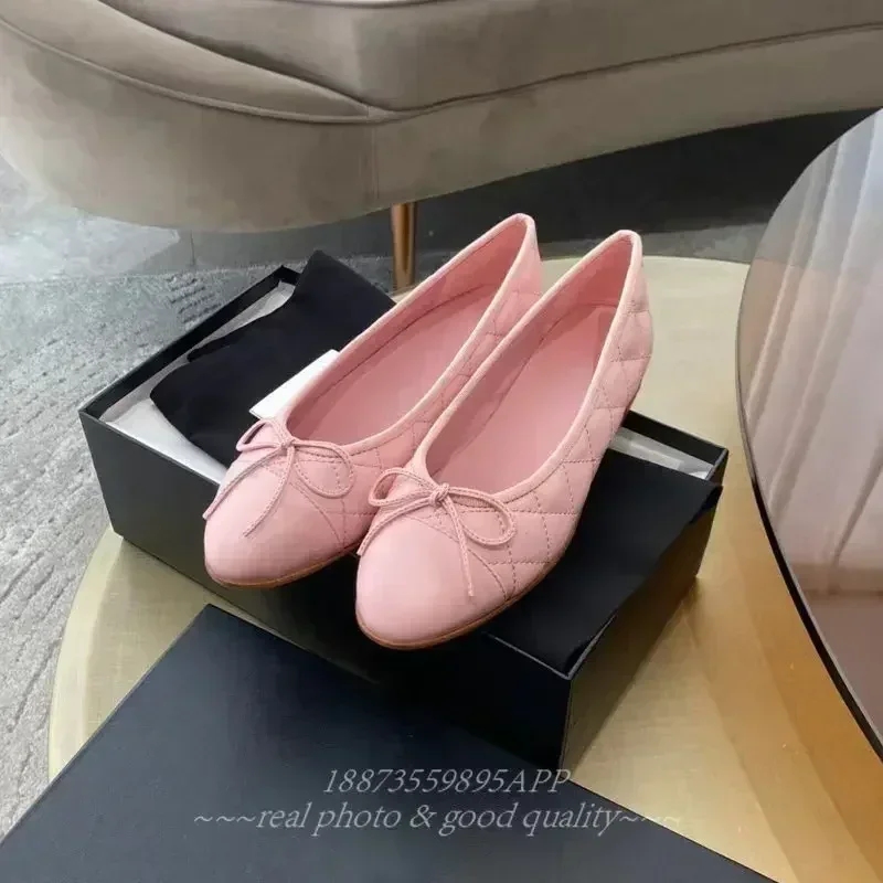 Genuine Leather Women's Slip-On Sandals with Sheepskin Lining - Colorblock Stitching Handmade Flats in Normal Size 6