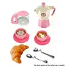 Children Play House Toy Simulation Coffee Snack Set Meal Italian Coffee Toy 3