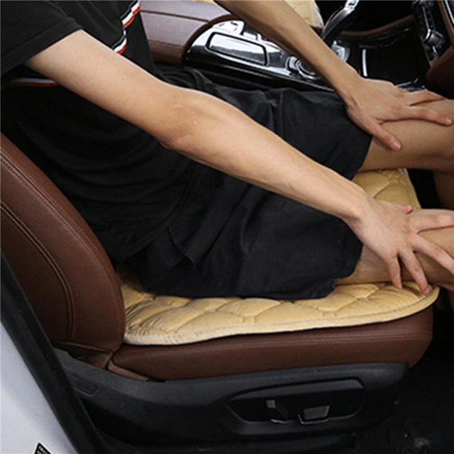 Housse de siège d'auto Coussin de siège chaud d'hiver Antidérapant Siège  avant universel Coussin respirant pour véhicule Auto Siège d'auto  Protecteur de siège