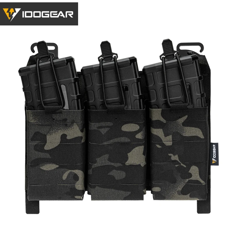 IDOGEAR Tactical KTAR Triple Mag Pouch – Pochette Pour Chargeurs 5.56, Nylon Neuf