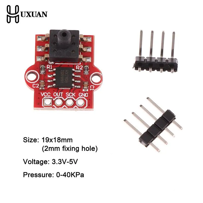 DC 3.3V-5V 0-40KPa Pressure Sensor Module Connect 2.5MM Soft Tube Digital Liquid Water Level Controller Board Arduino