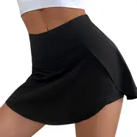 Jupe-culotte de sport taille haute pour femmes, doublure de Yoga, Fitness, Tennis, Anti-lumière, jupe à séchage rapide, adaptée à la course à pied et au Yoga 1