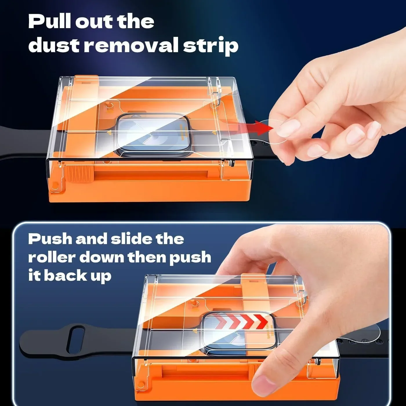 애플 워치 울트라 3 49MM 시리즈11 10 9 8 7 6 5 4 SE 46mm 42mm 45mm 44mm 41mm 스크린 보호 필름 2개 고품질 세라믹 필름