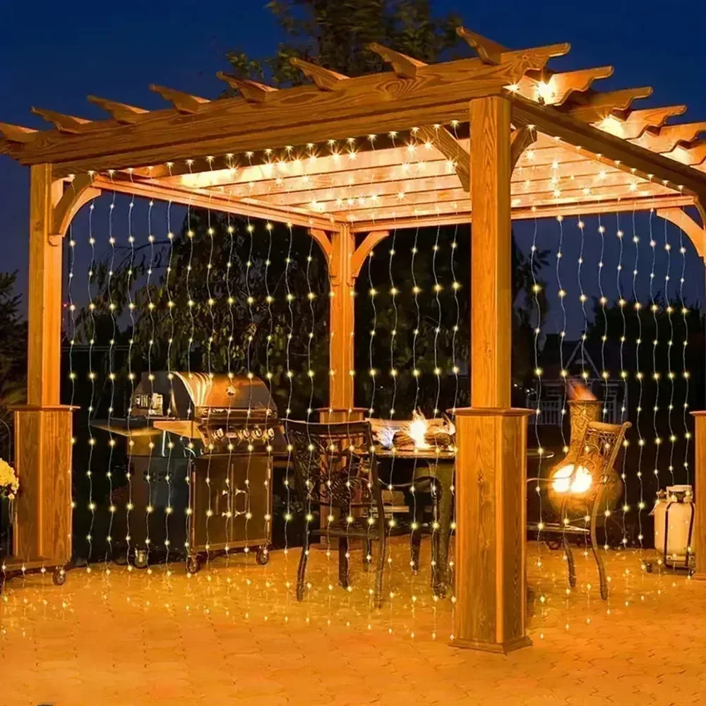 Waterproof Solar Fairy String Lights Outdoor Garden Decor