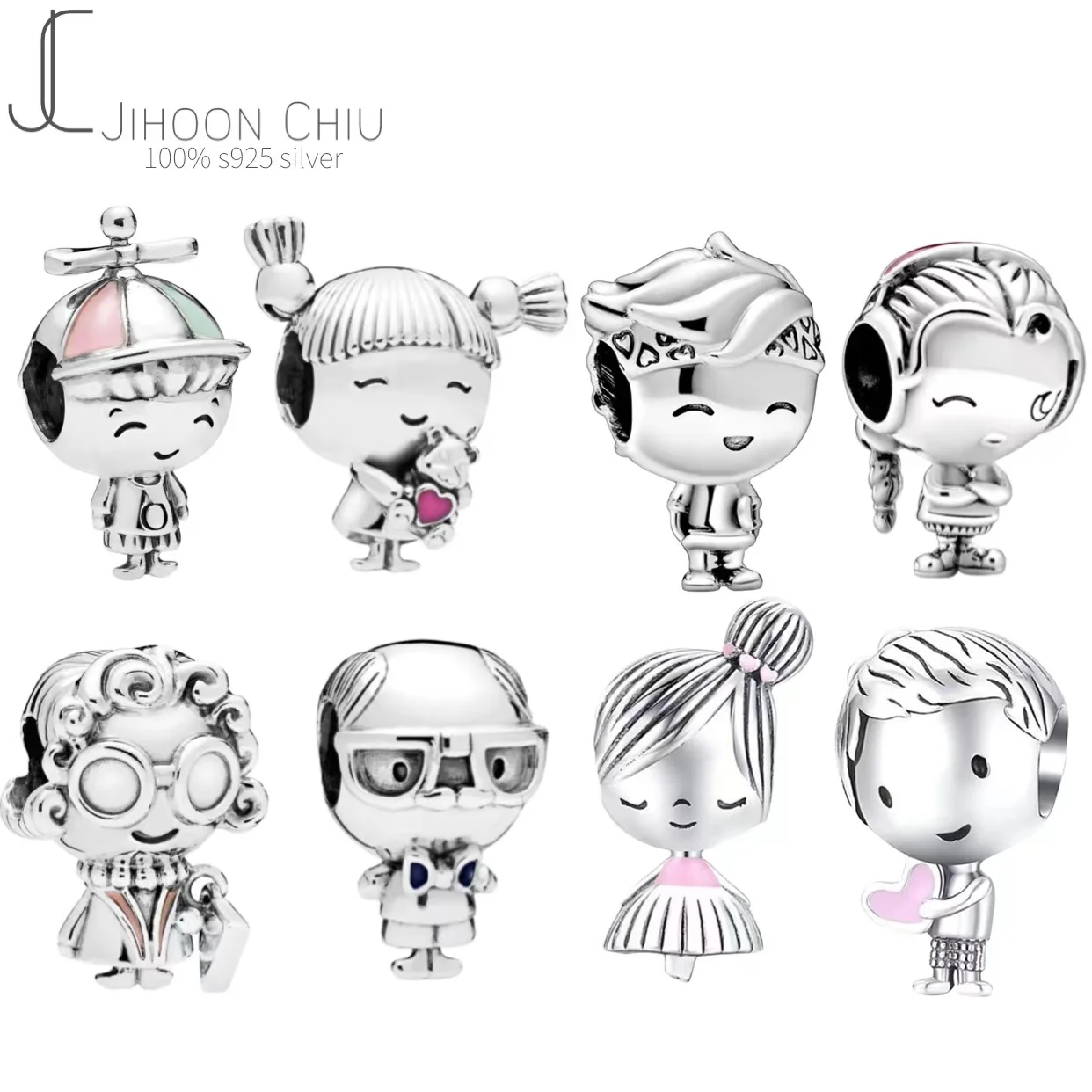 

New Authentic Original fun cartoon Bead fit Pando charms silver 925 beads Bracelet for women diy fashion jewelry