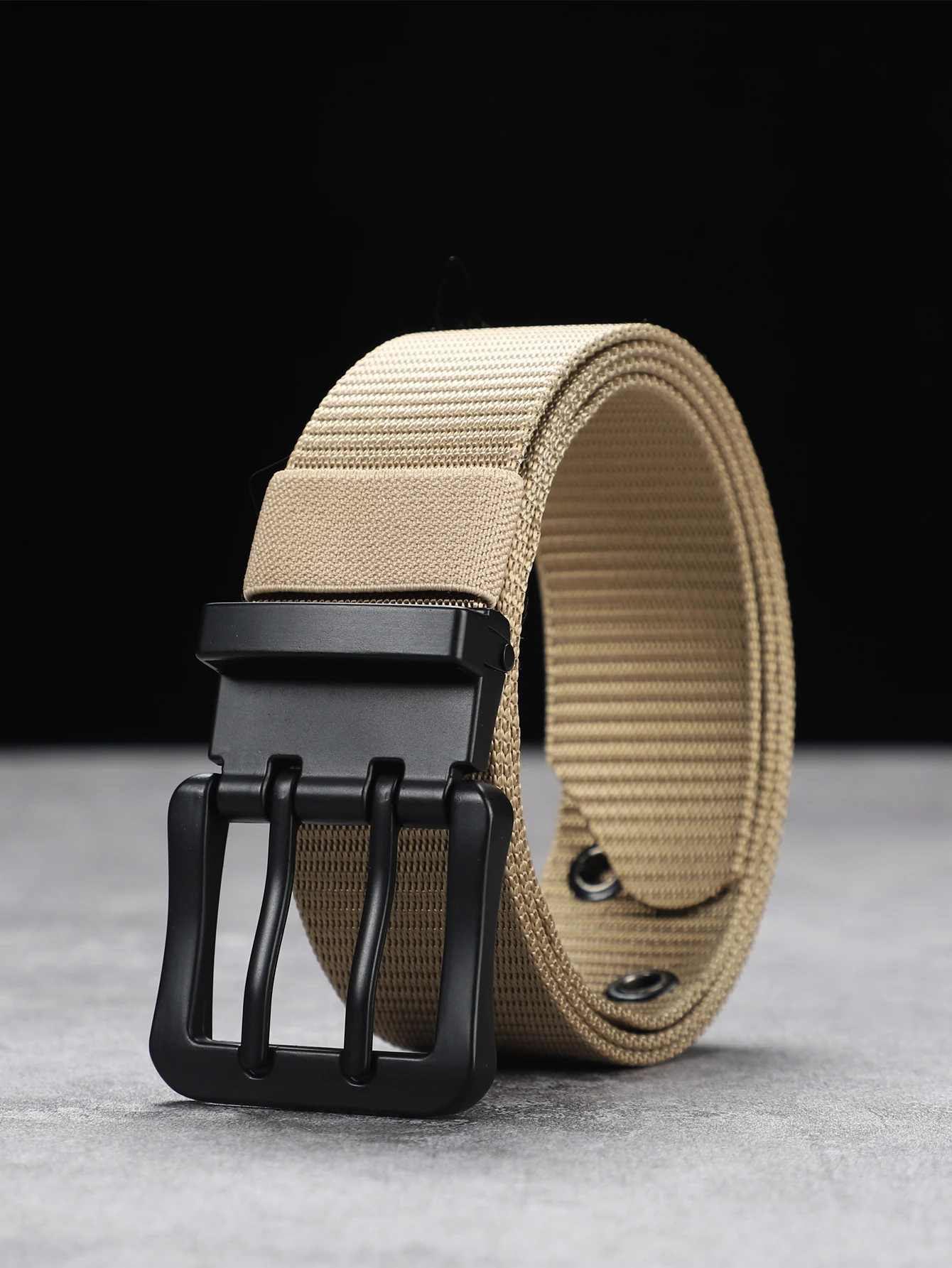 Lengthened needle buckle canvas belt belt man simple business students younger women with fat cloth