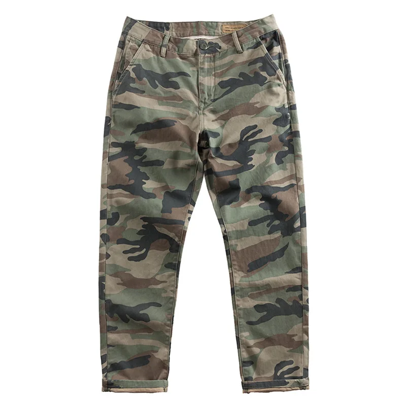 

Men's loose straight camouflage street-style cotton casual pants with assorted prints