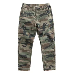 Men's  loose straight camouflage street-style cotton casual pants with assorted prints