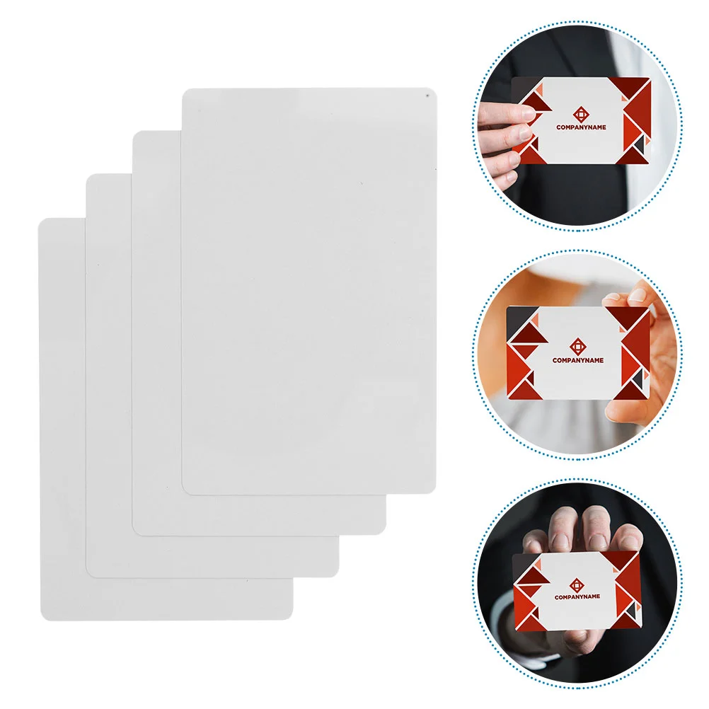 

Blank Aluminum Cardss Sublimation Metal Business Card Thick Business Card Special Logo Printing Customizable Office Supplies