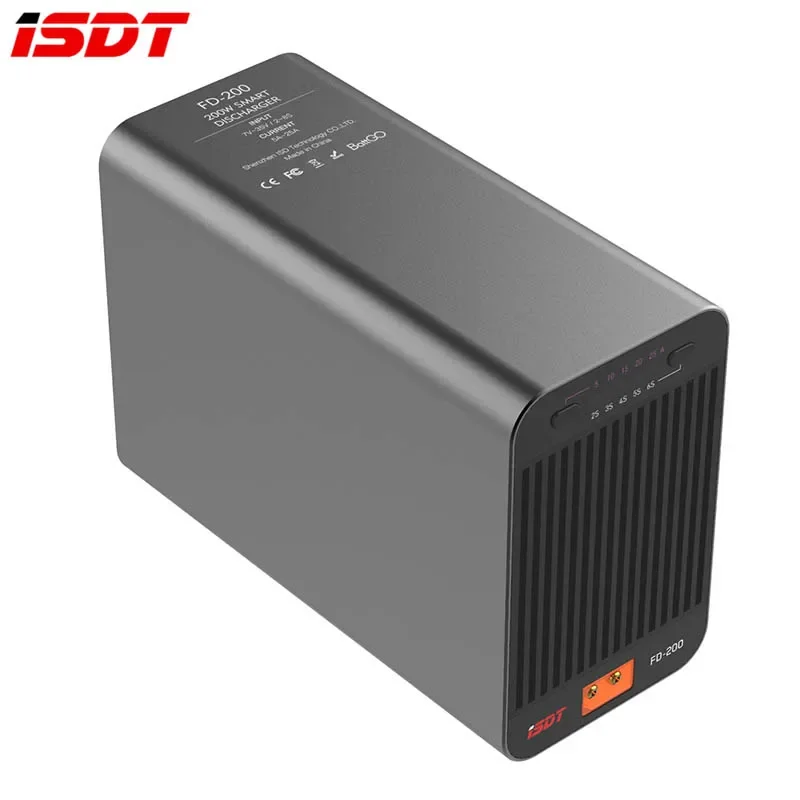 ISDT FD-200 200W 25A Support 2-8S Lipo Battery Wireless APP Control Discharger for RC Drone Car Boat Spare Parts 2