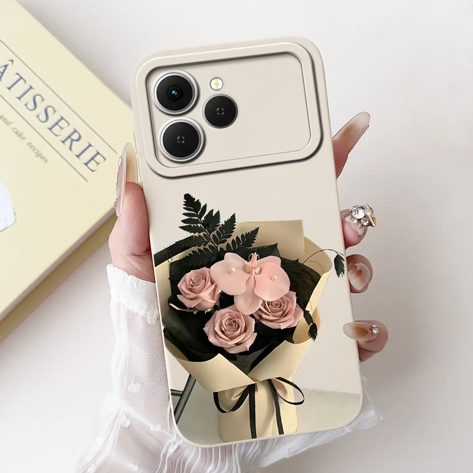 Tecno Spark 40 Cartoon Space Silicone Phone Case with Camera Protection