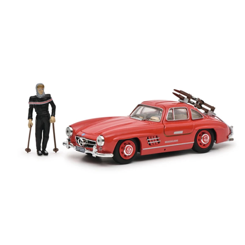 

Diecast 1:43 Scale 300SL Alloy Car Model With Figure Die-Cast Vehicle Toys Adult Fans Souvenir Collectible Gift