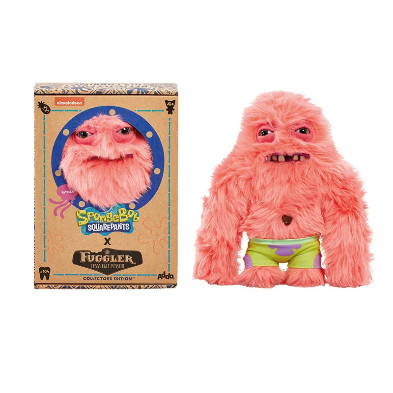 Fuggler スポンジボブ & パトリック クロスオーバー コレクション ぬいぐるみ 22 センチメートル 面白いぬいぐるみ 醜いモンスター 子供 クリスマス 誕生日ギフト