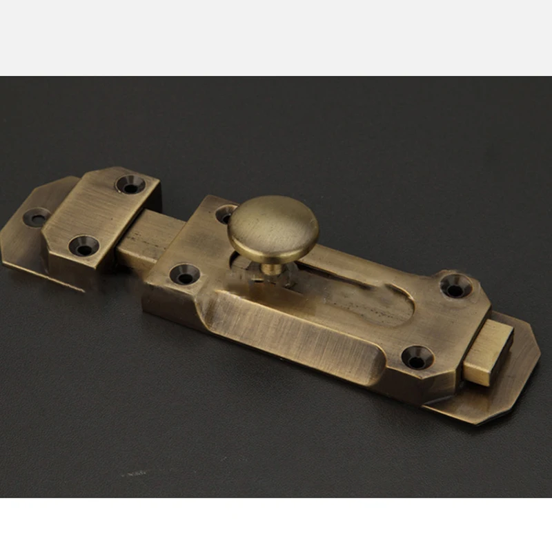 3/4/5 Inch Solid Zinc Alloy Security Dead Bolt Antique Door Slide Latch Lock Heavy Duty Gate Safety Sliding Bolt Latches puerta door latch