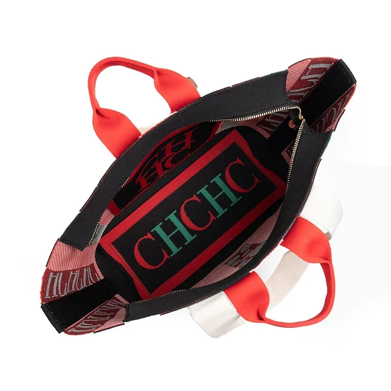 CH حقيبة كتف بسعة كبيرةللسيدات حقيبة يد للتسوق تصم...