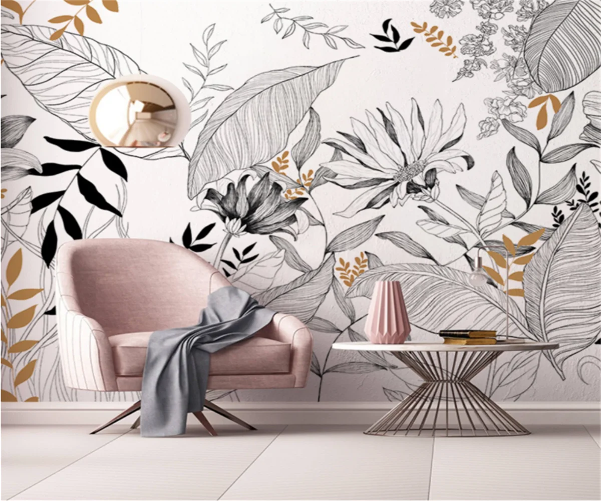 mural floral auto adesivo para decoracao home papel 01