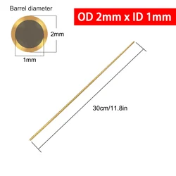Premium Brass Round Bar - Various Diameters, 300mm Length - Ideal for Modelmaking and Craftsmanship (2mm)