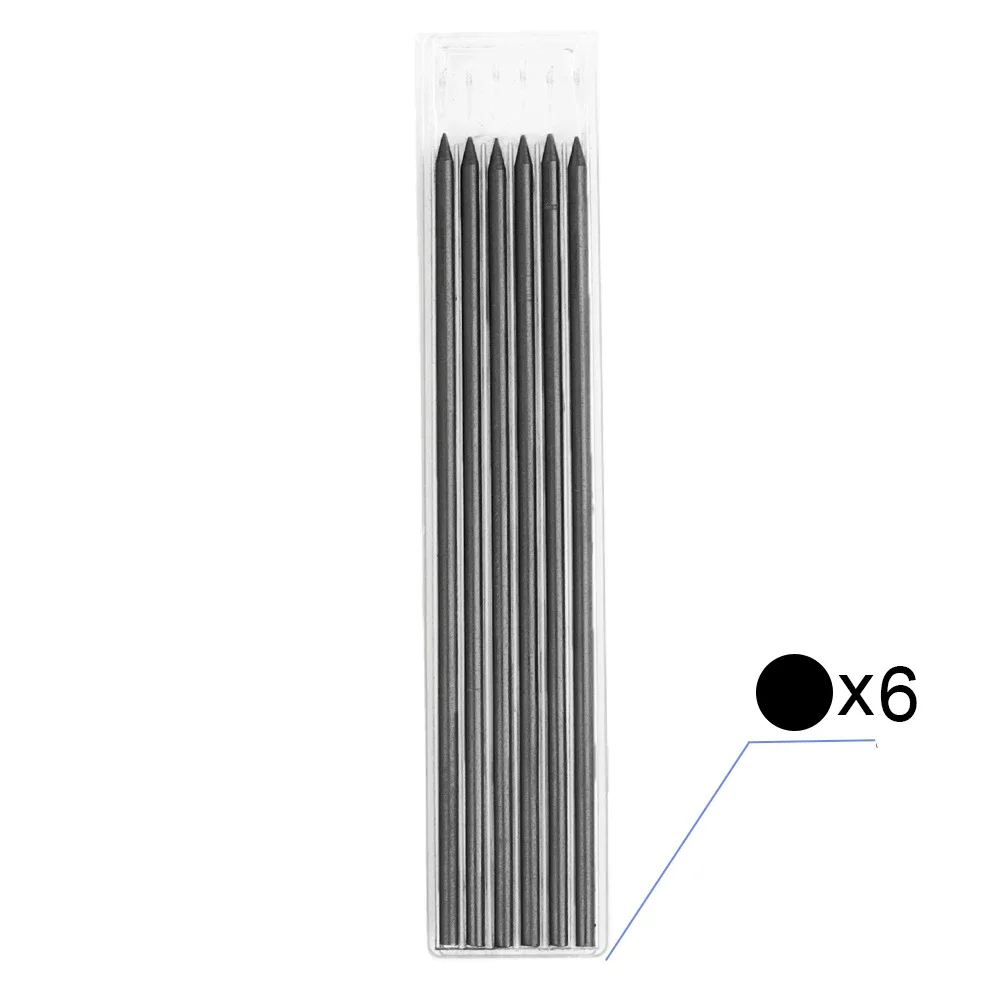 Solid Carpenter Mechanical Pencil with Built-in Sharpener for Woodworking and Construction