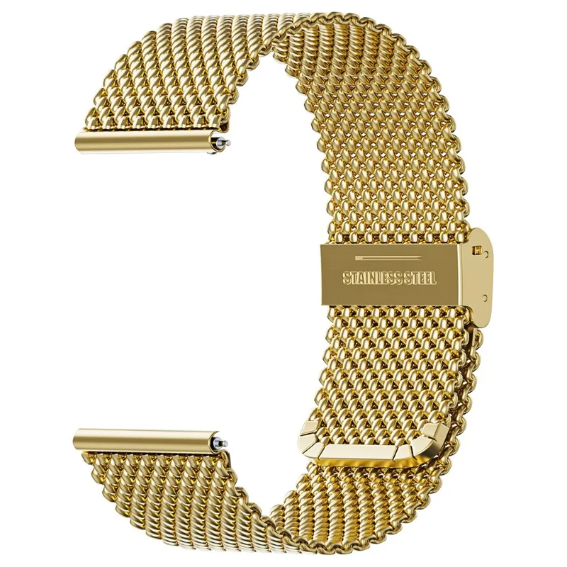 Elegant Milanese Steel Bracelets - Silver, Black, Rose Gold, Quick Release Design