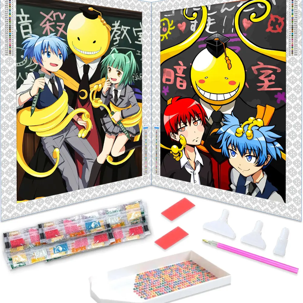 

Diamond Painting 5D DIY Anime Assassination Classroom Full Diamond Mosaic Rhinestones Embroidery Cross Stitch Kits Home Decor