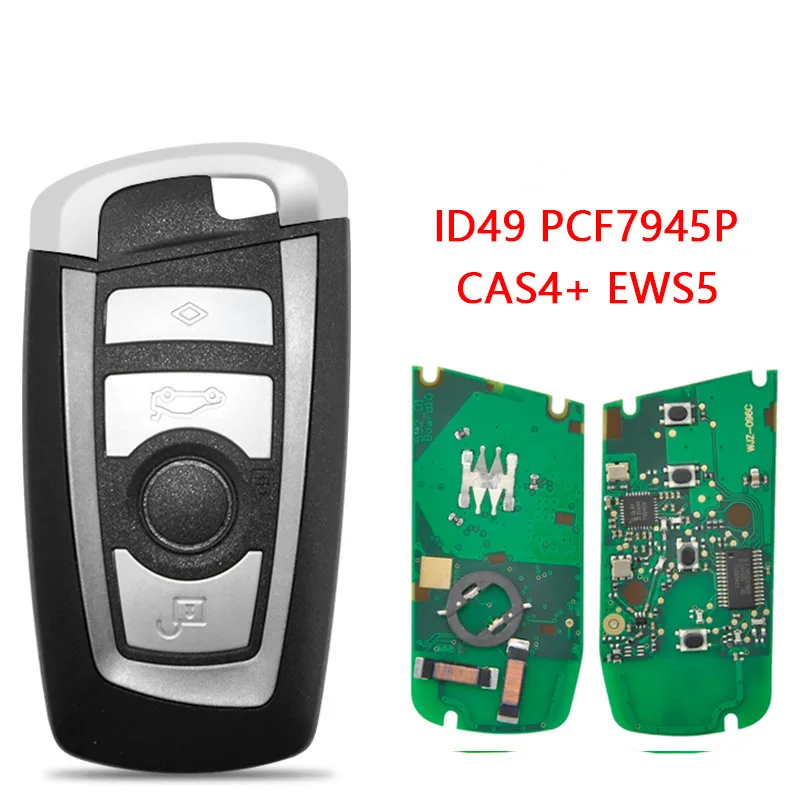 

3pcs Car Remote Control Key For BMW 1 3 5 Series CAS4+ EWS5 ID49 Chip PCF7945P 315MHz 434MHz 868MHZ Keyless Entry Key