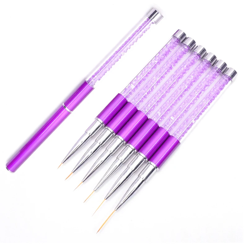 Description Picture 4 of item1PC Nails Art Brush Lines Stripe Flower Painting Drawing Pen Acrylic UV Gel Extension Grid Brush 3D Design Drawing Manicure Tool
