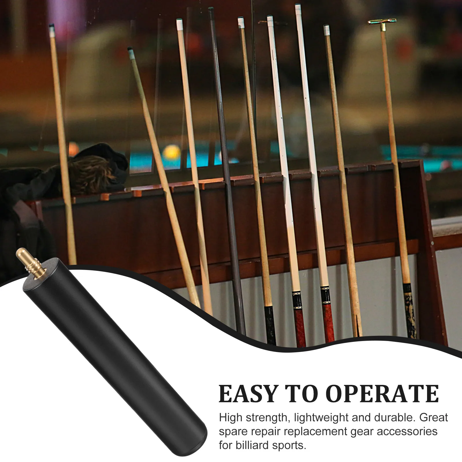 Billiard Extension Handle Lengthen Stick Rod Pool Extender Replacement Gear Accessories Snooker Balls Entertainment
